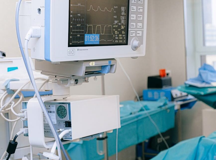 medical equipment on an operation room