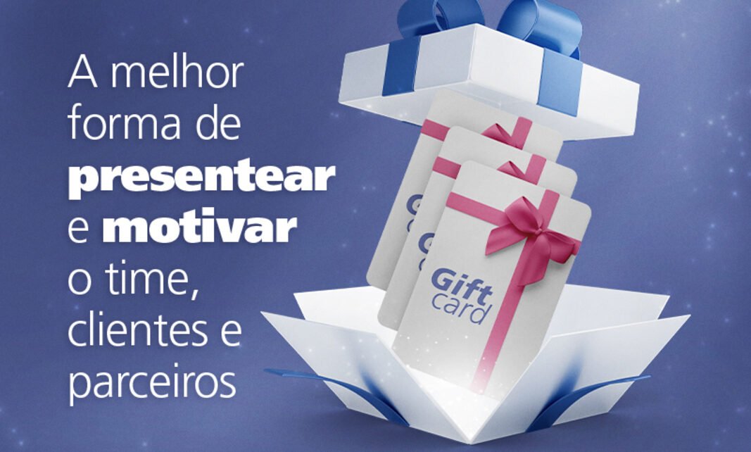 Giftcards são opções de presentes corporativos no fim de ano