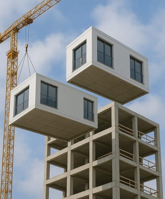 Sistema constrói estrutura e apartamentos ao mesmo tempo