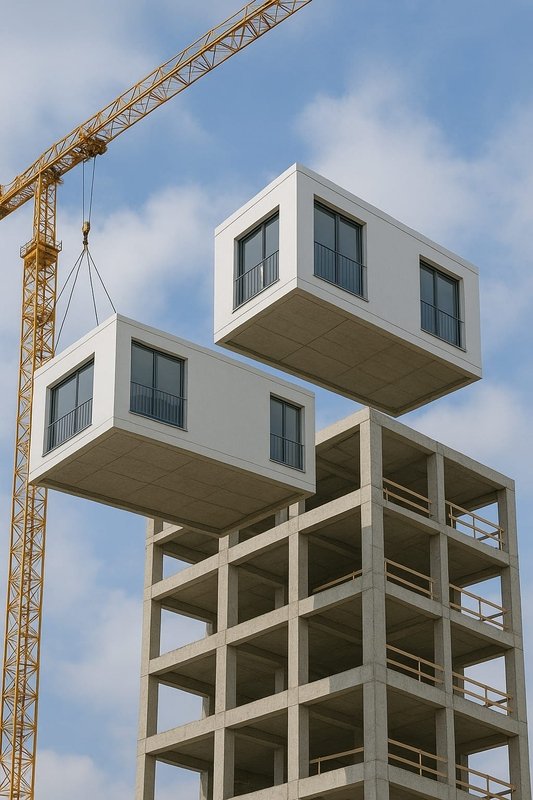 Sistema constrói estrutura e apartamentos ao mesmo tempo