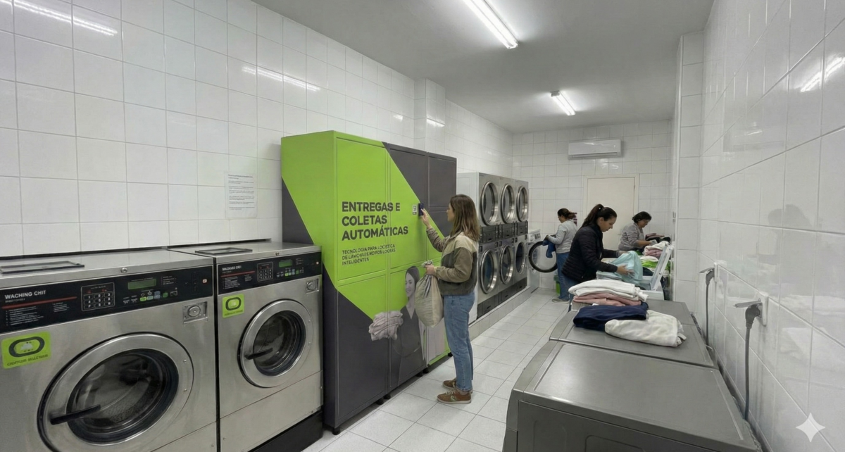 Lockers em lavanderias podem facilitar a rotina no Brasil