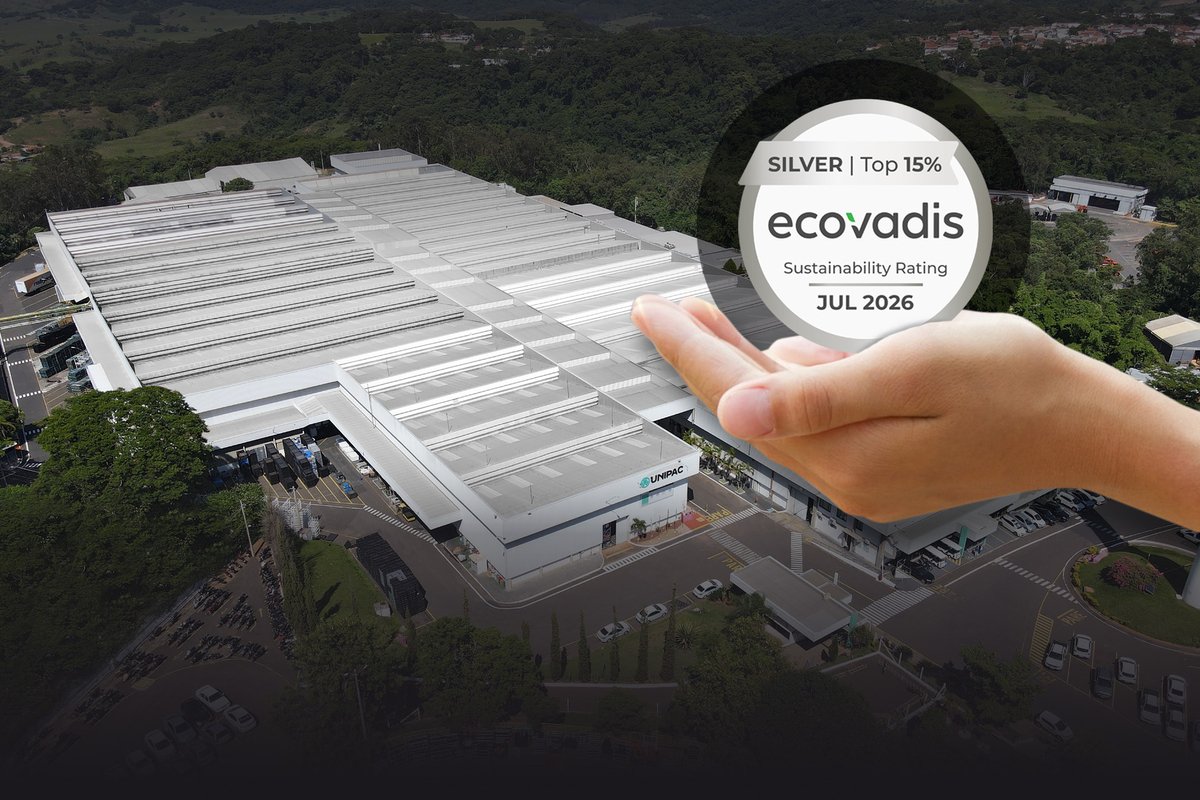 Unipac reafirma reconhecimento Prata na EcoVadis